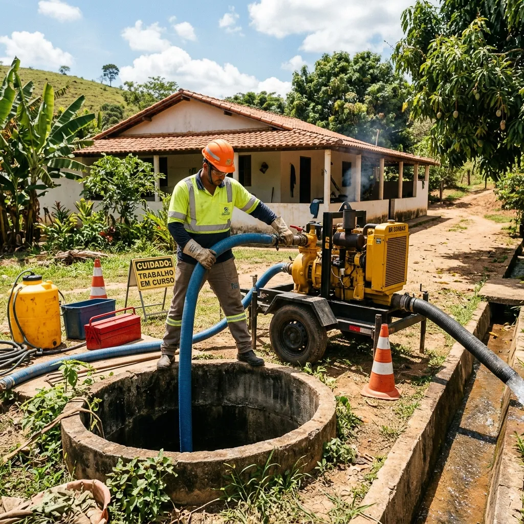 Esgotamento De Poço - Comercial Desentupidora